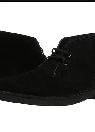 Ботинки clarks bushacre 2 black suede1 фото