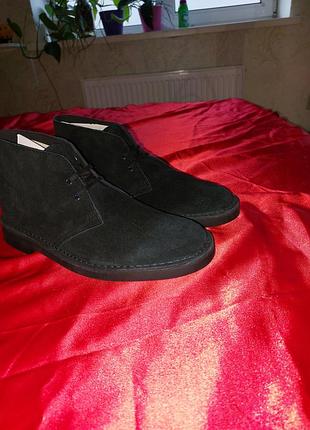 Ботинки clarks bushacre 2 black suede 4