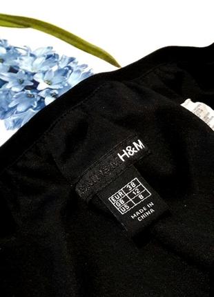 Стильная шифоновая юбка миди в цветы и горох от h&m5 фото