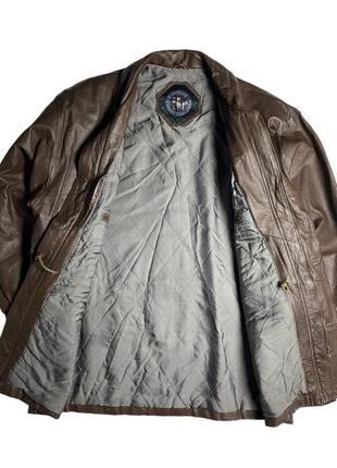 Винтажная кожаная куртка, пальто ретро5 фото