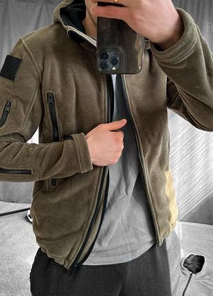 Кофта худи на молнии/p худи на флисе