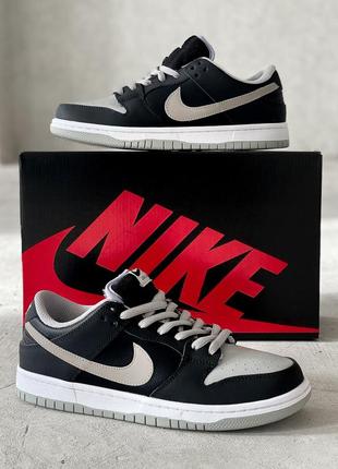 Кроссовки теплые nike fur sb dunk black grey