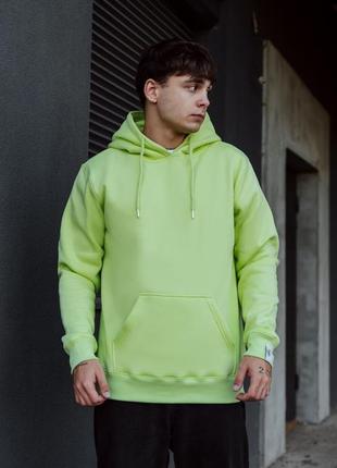 Худі staff light green basic fleece1 фото