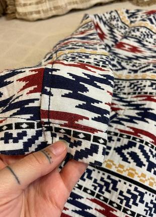 Жакет блейзер куртка піджак орнамент zara s яскравий7 фото