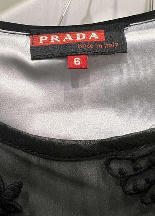 Платье prada из натурального шелка на подкладке. оригинал8 фото