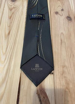 Шовкова краватка lanvin paris silk tie3 фото
