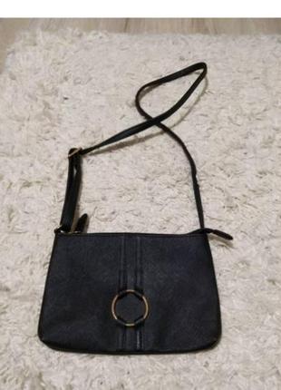 Сумка avon джижина чорна сумка клатч на довгому ремінці