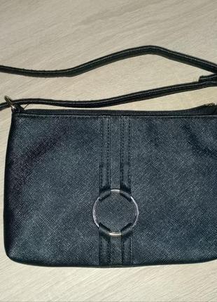 Сумка avon дженифер чёрная сумка клатч на длинном ремешке8 фото