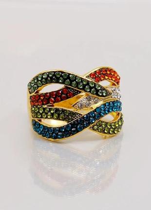 Винтажное женское кольцо из цинкового сплава1 фото