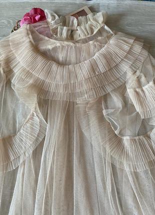 Прозрачное стильное платье туника4 фото