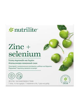 Цинк + селен nutrilite (30 пакетиків-стіків) нутрілайт амвей эмвей amway