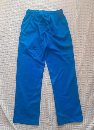 Яркие синие теплые спортивные штаны с начесомasics9 фото