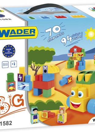 Конструктор великий, 70 елементів, кор. 40*30*15см, тм wader (4шт)