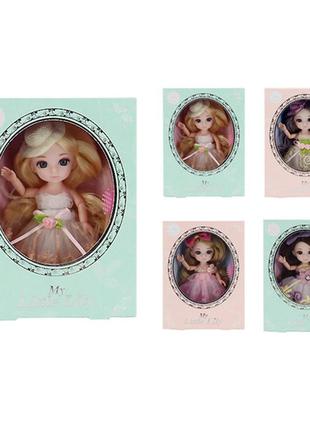 Лялька "габріелла", 4 види, шарнірна, у кор. 20*15*7см (120шт)