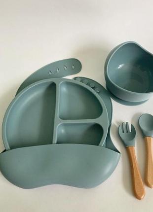 Набор силиконовой посуды для детей7 фото
