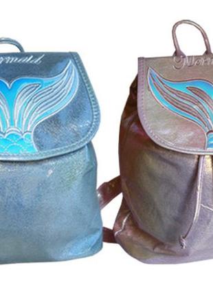 Рюкзак на затяжках 33*28*12см, блакитний, рожевий