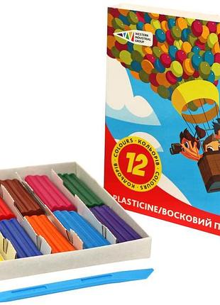 Пластилін гамма 12 кольорів 240г, в кор.16*15*2см, україна, тм гамма (24шт)