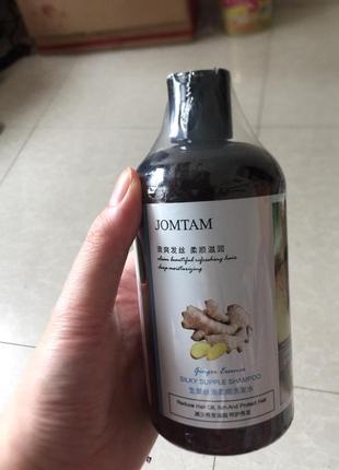 Живильний шампунь для волосся з імбиром jomtam silky shampoo, 400 мл4 фото