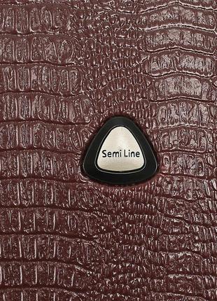 Валіза дорожня 47 л semi line 22" (m) burgundy9 фото