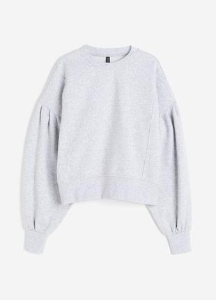 Свитшот с объемными рукавами-буфами h&m 1209924001