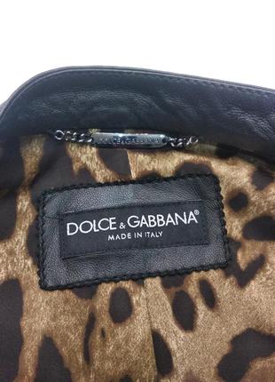 Шкіряна куртка dolce&amp;gabbana4 фото