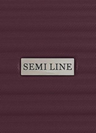 Валіза дорожня 25 л semi line 18" (s) burgundy9 фото