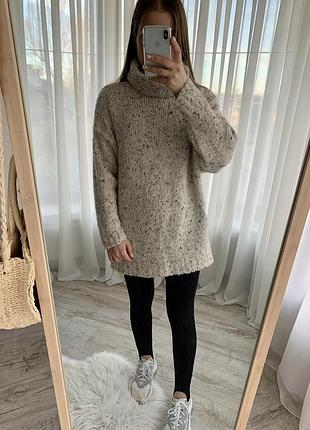 Шикарный свитер от zara knit pp s-m длина 79 ширина 54 рукав от шеи 661 фото