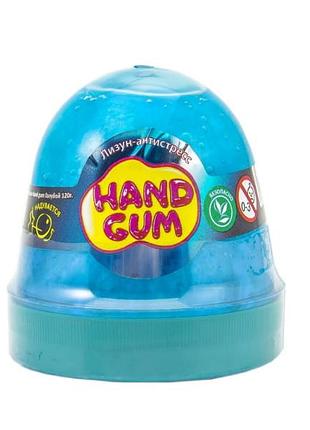 Лізун-антистрес тм mr.boo "hand gum блакитний", 120мл, у баночці 7*6см (24шт)