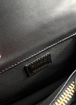 Жіноча сумка-клатч брендова pinko classic love bag bell simply black7 фото