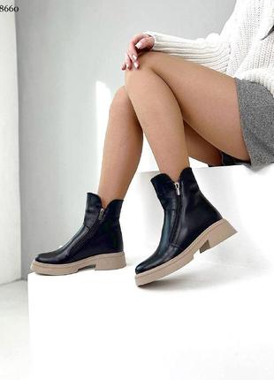 Стильные женские лаконичные ботинки деми/зима в наличии и под отшив 💛💙🏆