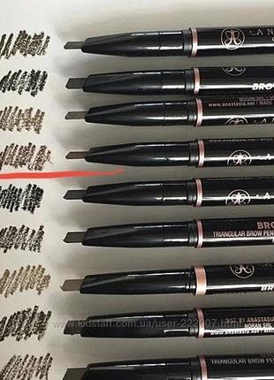 Олівець для брів anastasia beverly hills brow definer triangular brow pencil3 фото