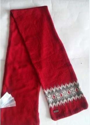 Теплый зимний комплект шапка шарф1 фото