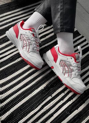 Женские кроссовки asics ex89 white red