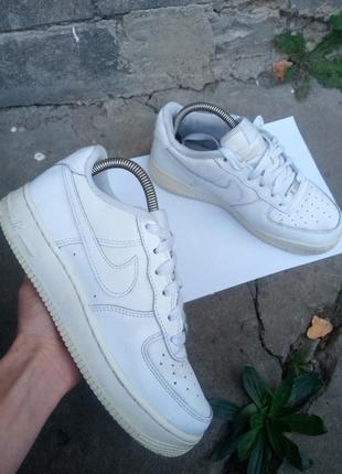 Кожаные кроссовки крассовки nike air force 1