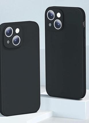 Чорний матовий чохол iphone 13