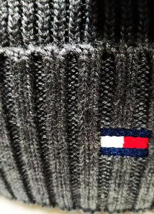 Шапка tommy hilfiger щільна з закотом