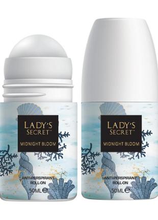 Женский роликовый дезодорант lady's secret midnight bloom, 50 мл