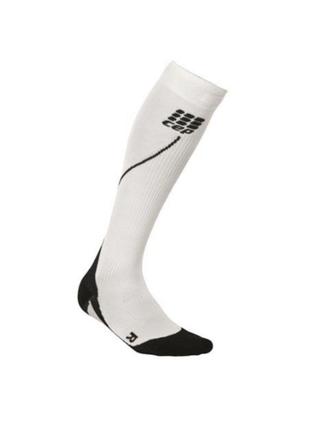 Компресійні гольфи для бігу cep progressive+ run socks 2.0 white