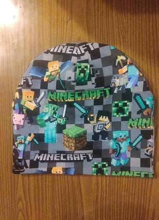 Шапка на мальчика minecraft