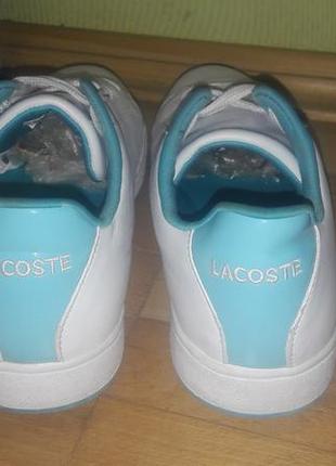 Lacoste - шкіряні кросівки кеди5 фото
