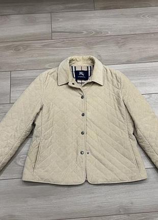 Куртка жакет burberry london corduroy quilted beige nova check