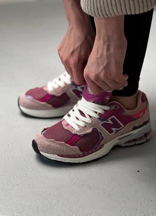 New balance 2002r pink violet6 фото