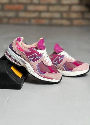 New balance 2002r pink violet4 фото