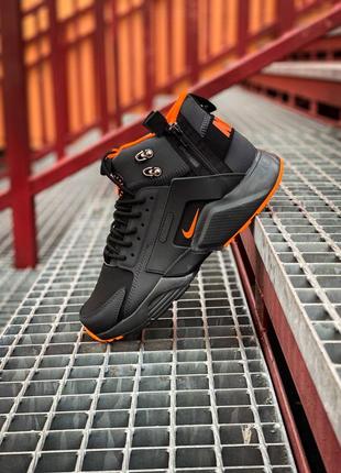 Nike huarache acronym"black/orange"3 фото