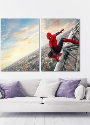 Модульная картина в гостиную / спальню     людина павук   tlv-2_106 с лаковым покрытием2 фото