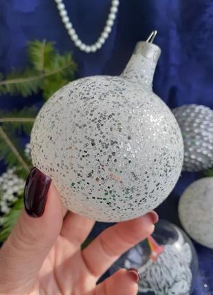 Набор стеклянных шаров! ❄☃️ елочные новогодние рождественские игрушки подвески бык бычок стекло