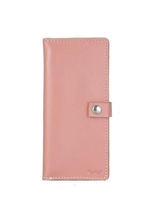 Кожаное портмоне medium purse розовый