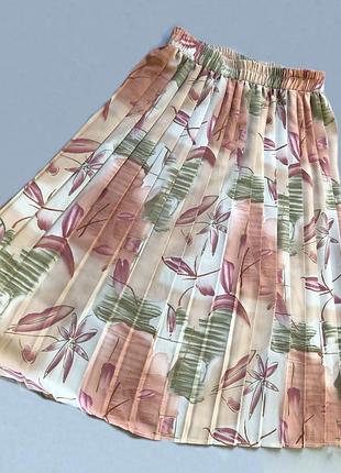 Спідниця в складку  принтованная вінтаж
