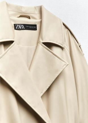 Тренч из экокожи zara10 фото