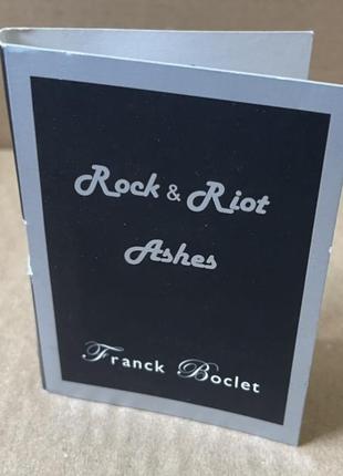 Franck boclet ashes edp унісекс, 1,5ml